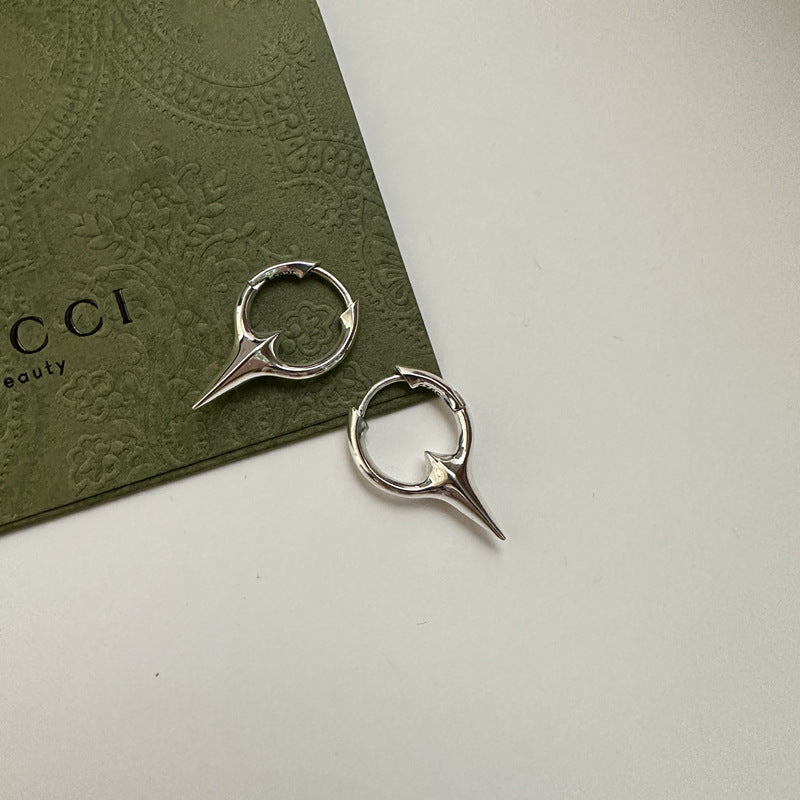 925 Sterling Silver Chic Hoop Earrings