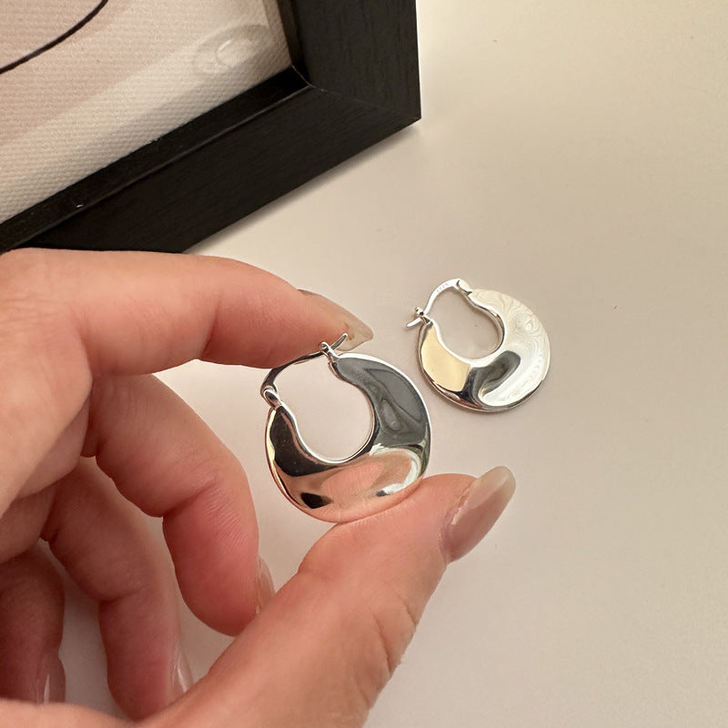 925 Sterling Silver U Shape Earrings