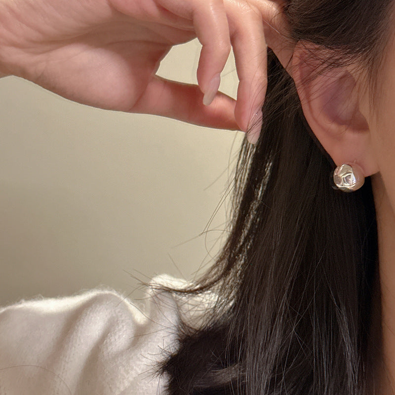 925 Sterling Silver Trendy Earring Studs