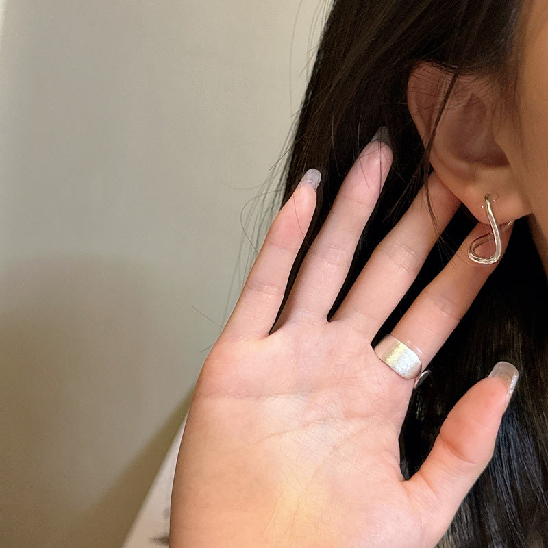 925 Sterling Silver Twisted Earrings