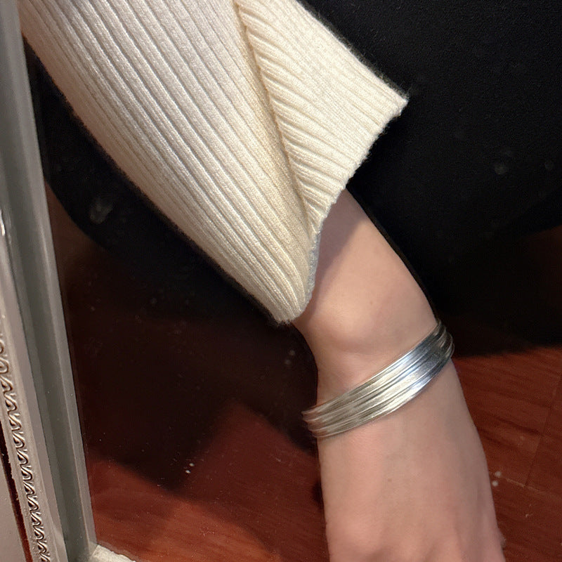 925 Sterling Silver Chic Bracelet Bangle