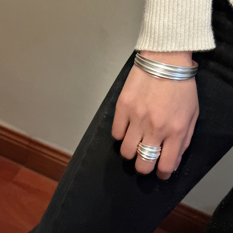 925 Sterling Silver Chic Bracelet Bangle