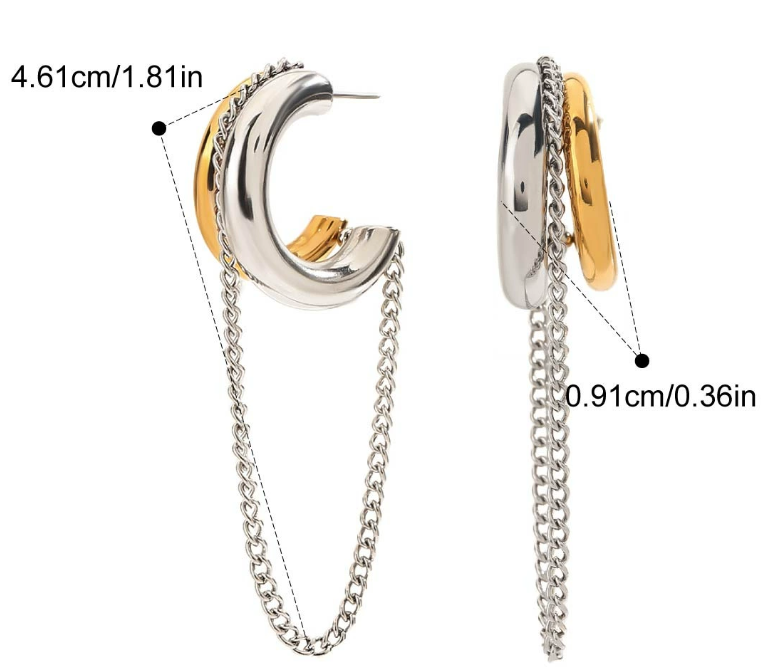 Stainless steel earrings