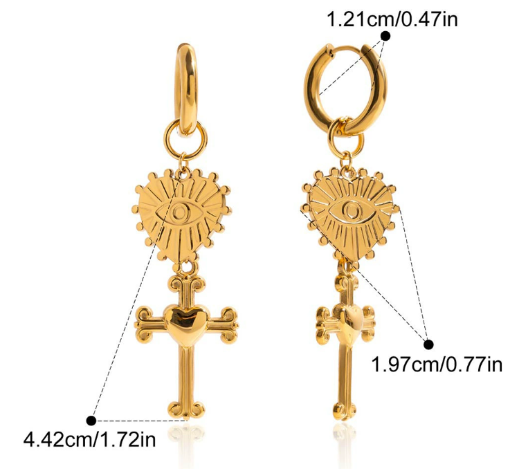 Stainless steel earrings