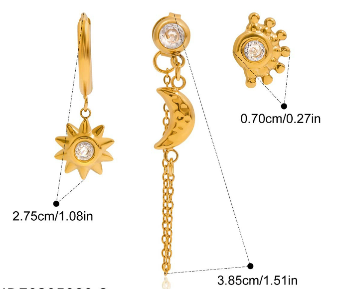 Stainless steel earrings