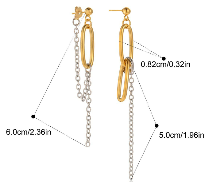 Stainless steel earrings