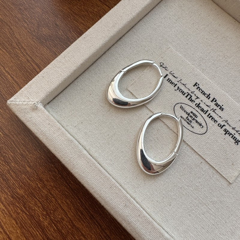 925 sterling silver simple fashion earring
