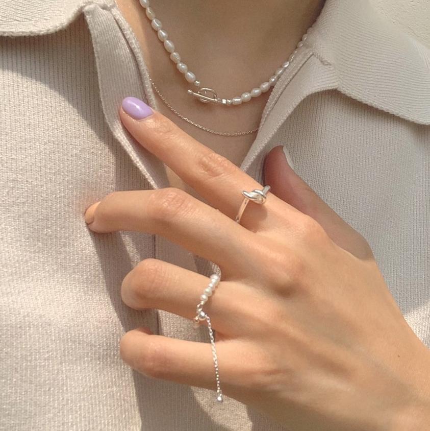 925 Sterling Silver Knotted Ring