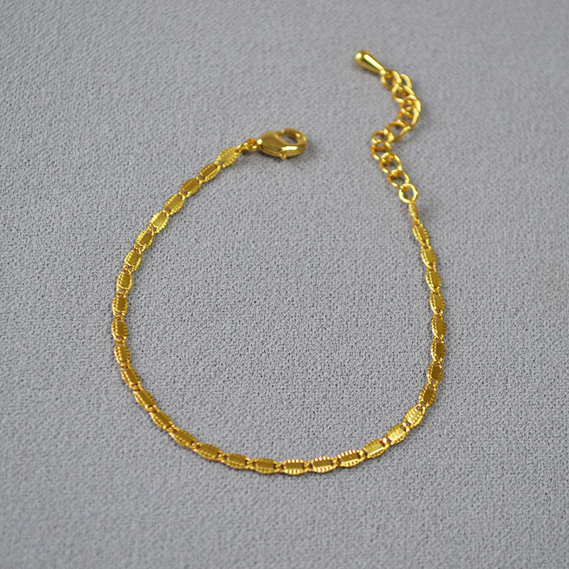 Fashion Brass Chain Bracelet Bangle