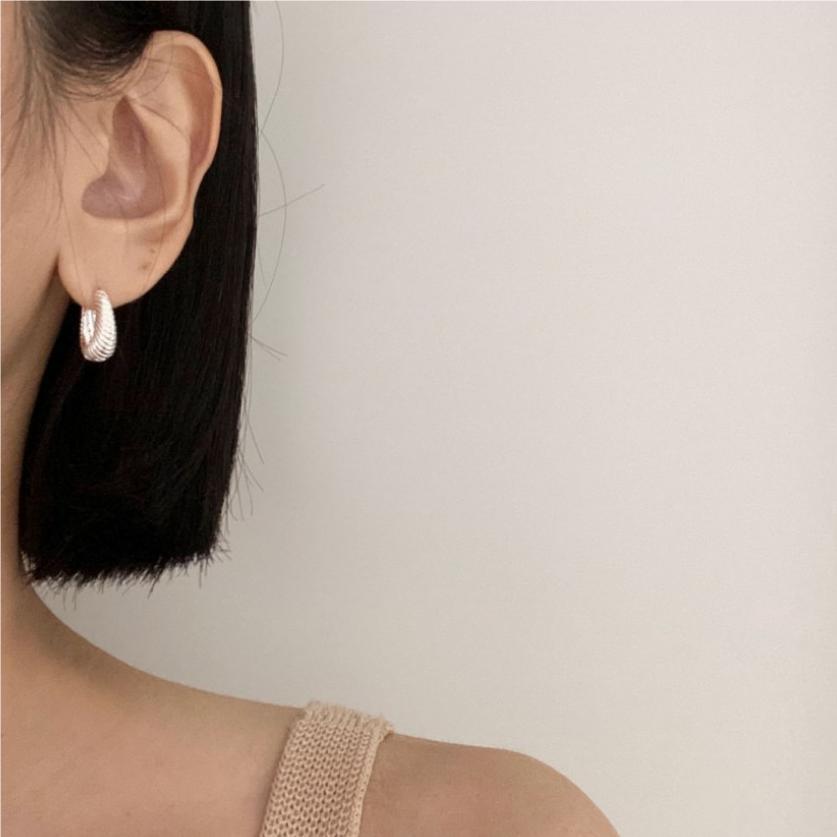 925 Sterling Silver Hoop Earrings