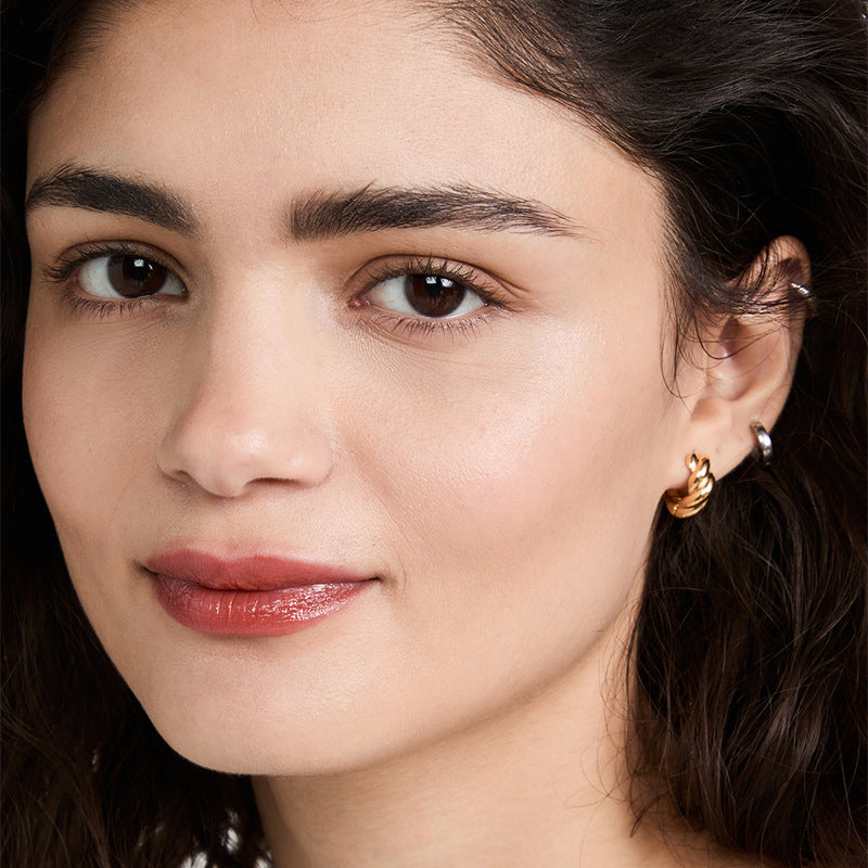 Classicial Brass Hoop Earrings