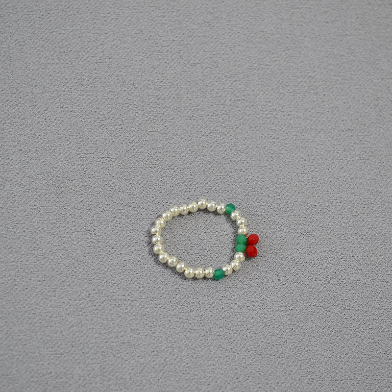 Brass Coloured Stones Ring