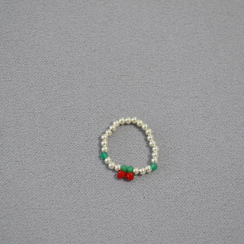 Brass Coloured Stones Ring