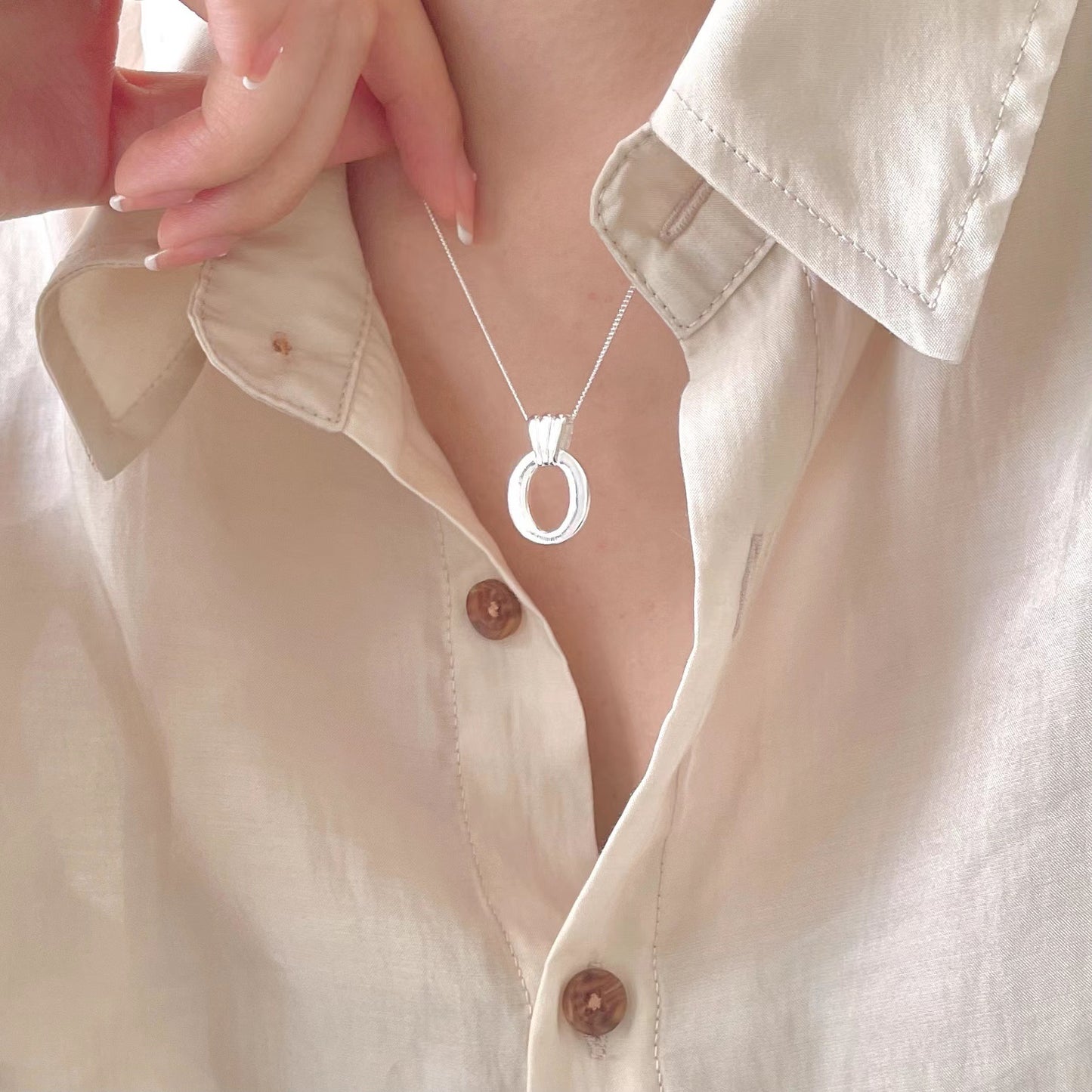 925 Sterling Silver Chic Pendant Necklace