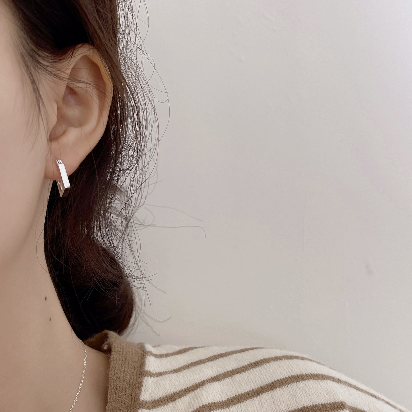 925 Sterling Silver Chic Hoop Earrings