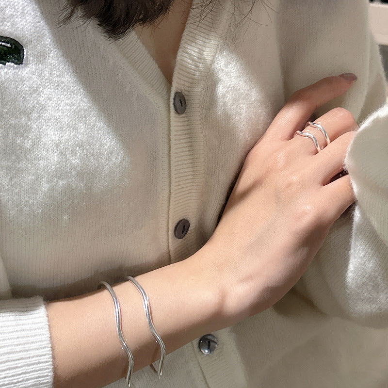 925 Sterling Silver Layered Ring