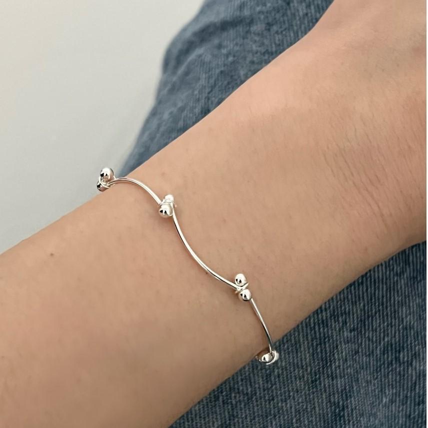 925 Sterling Silver Elegant Bracelet Bangle