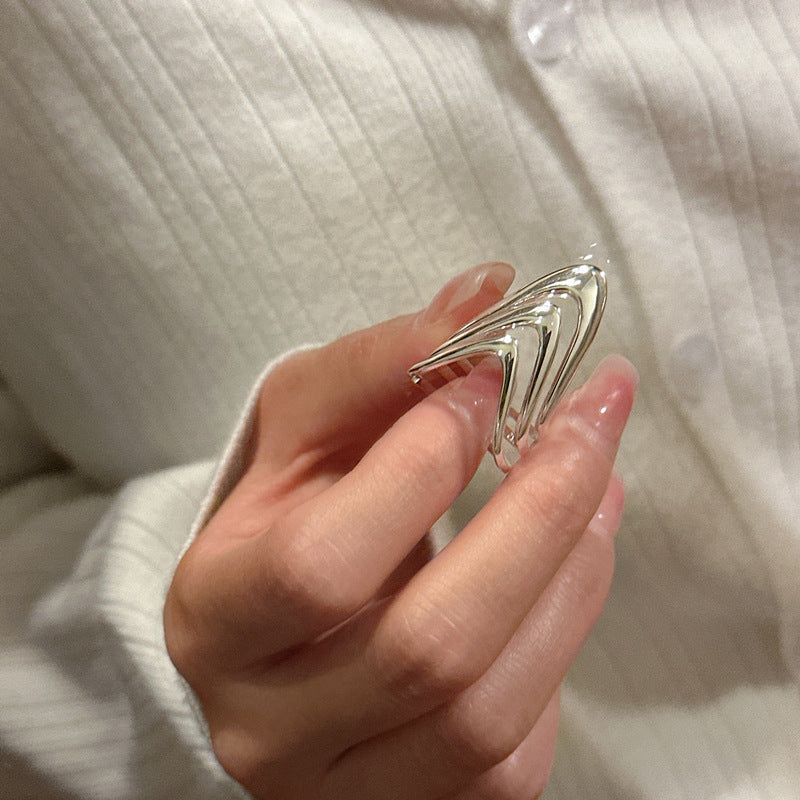 925 Sterling Silver Layered Ring