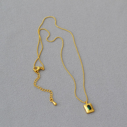 Brass Ball Chain Necklace