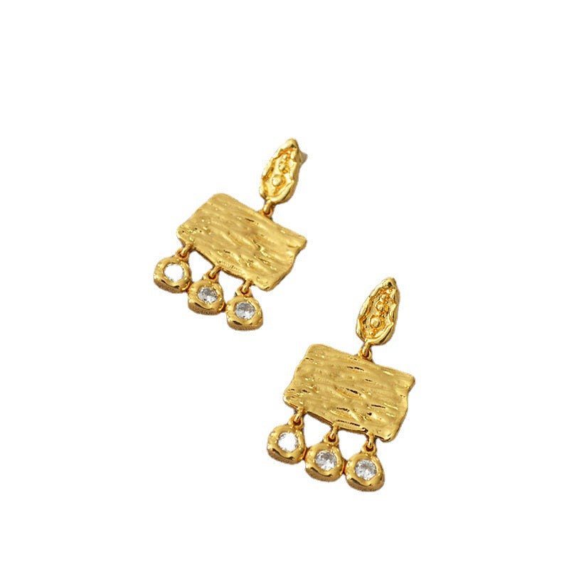 Brass CZ Earrings