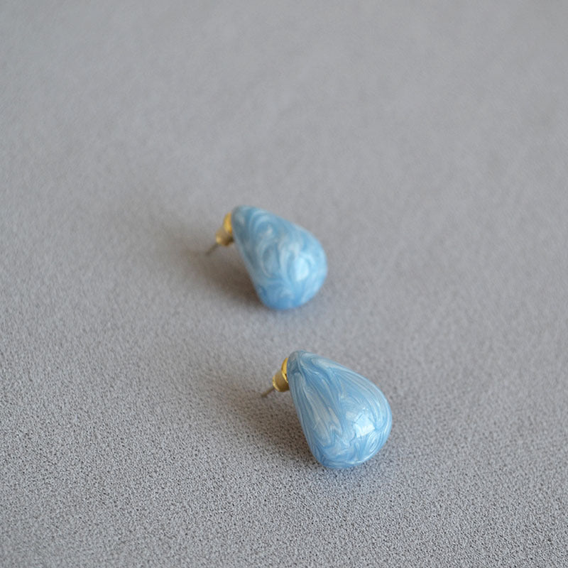 Brass Trendy Water-Drop Earrings