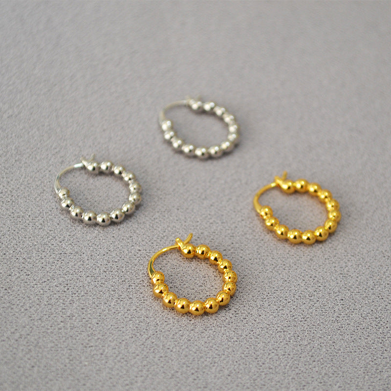 Classicial Brass Hoop Earrings