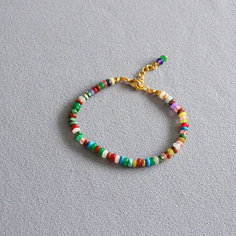 Brass Bracelet Bangle Natural Stone Jewelry