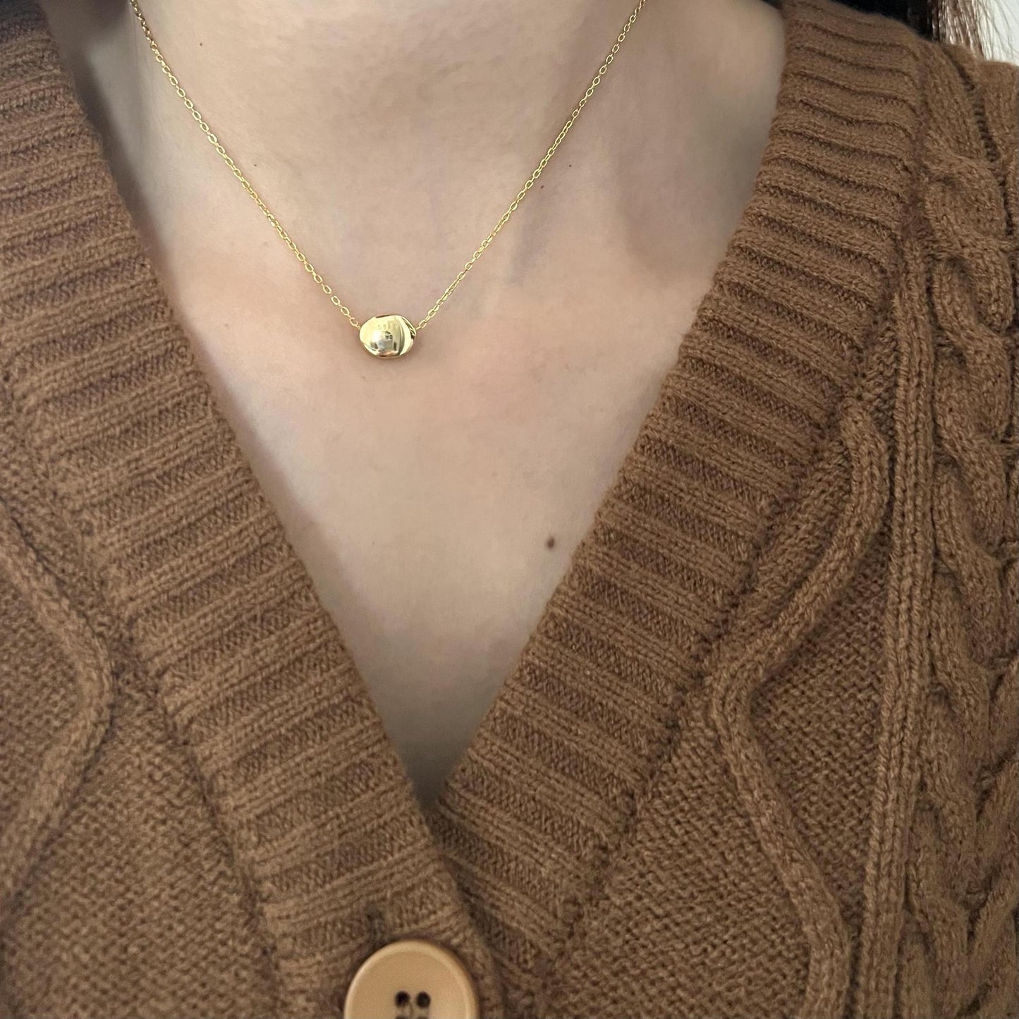 925 Sterling Silver Bead Charm Necklace