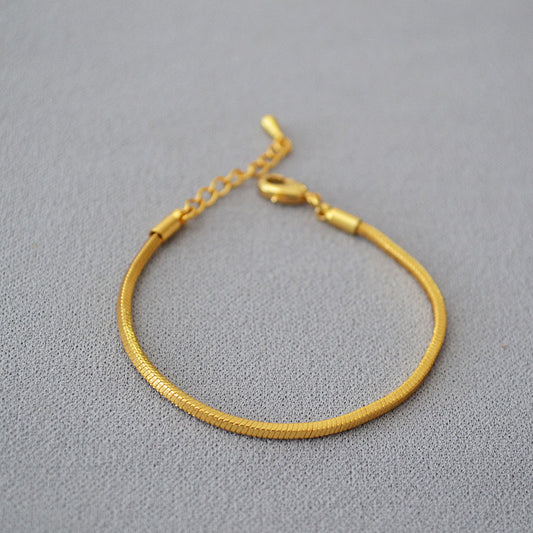 Brass Snake Chain Bracelet Bangle