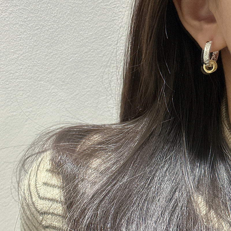 925 Sterling Silver Chic Hoop Earrings