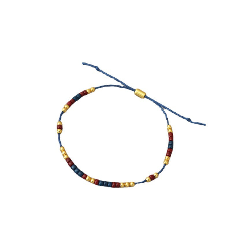 Beaded Brass Bracelet Bangle