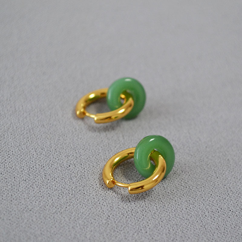 Brass Hoop Earrings
