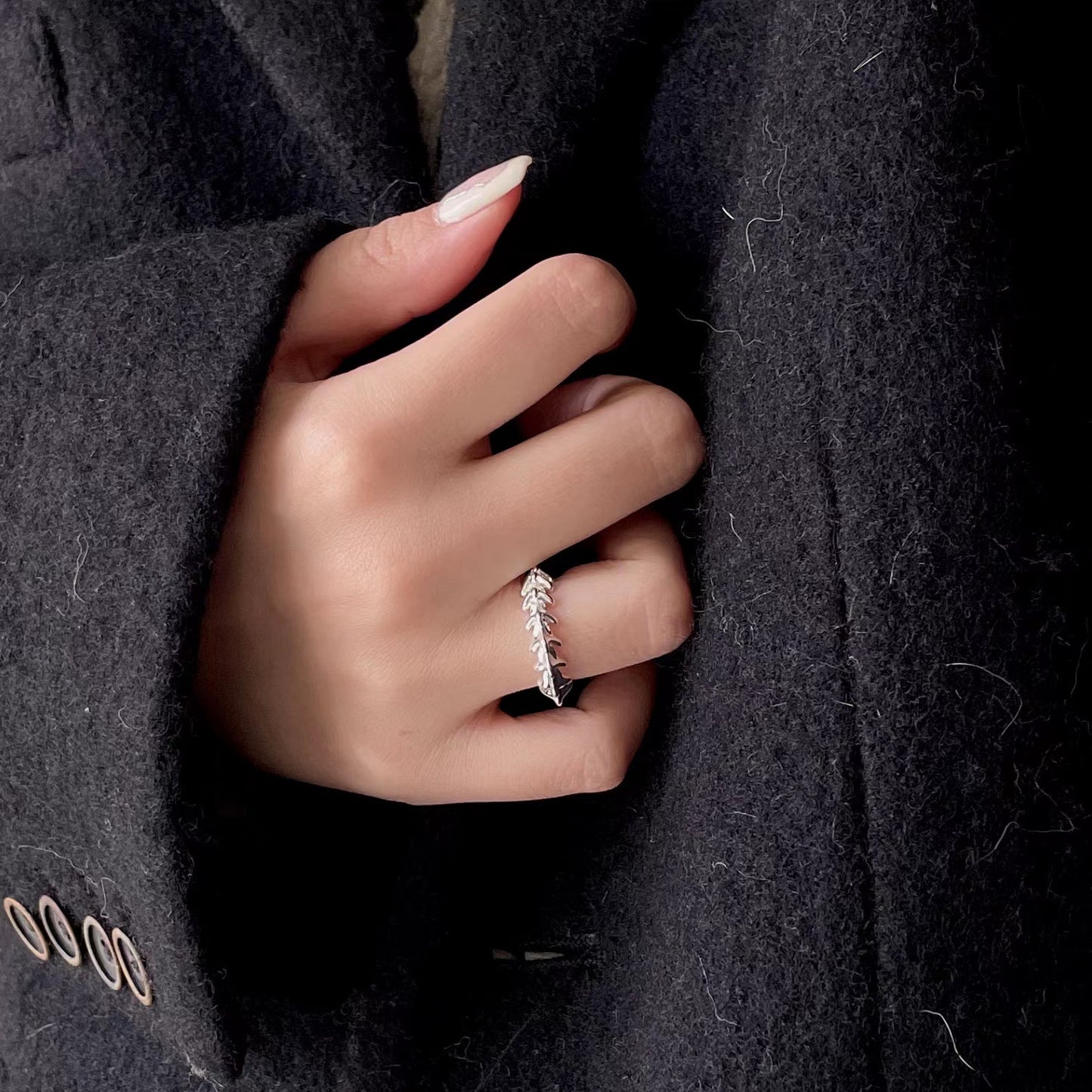 925 Sterling Silver Keel Ring