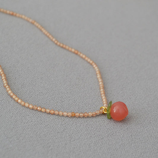 Brass Beaded Pearl Necklace