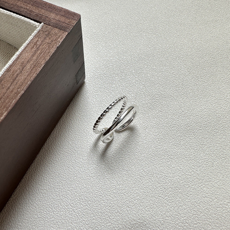 925 Sterling Silver Layered Ring