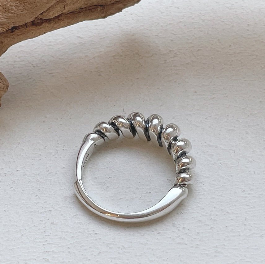 925 Sterling Silver Rope Ring