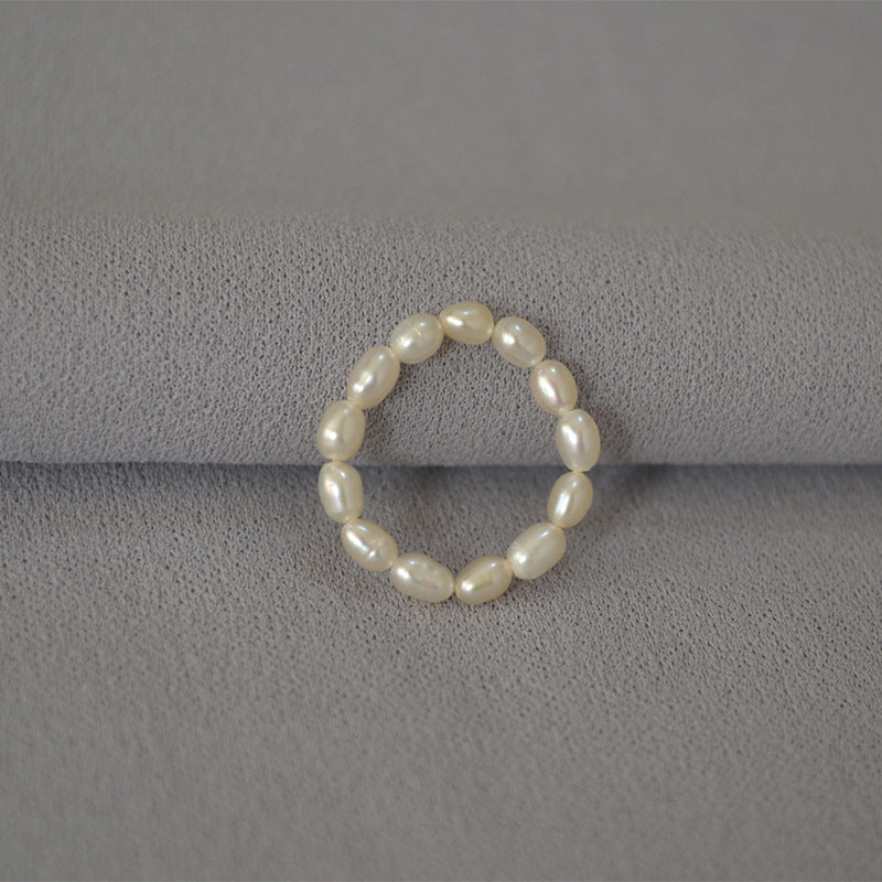 Brass Freshwater Pearl Ring