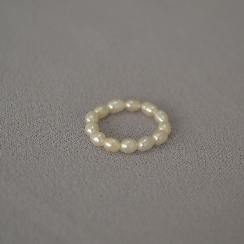Brass Freshwater Pearl Ring