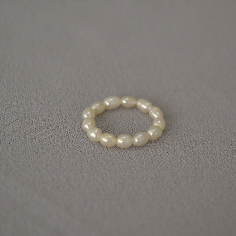 Brass Freshwater Pearl Ring