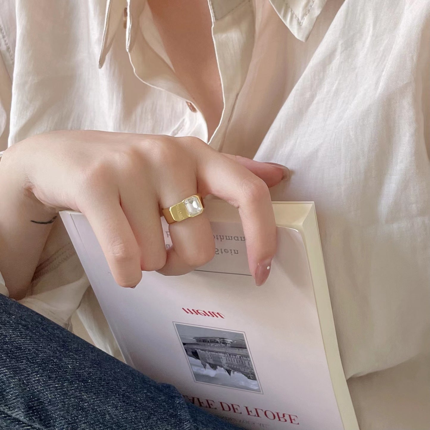 925 Sterling Silver Good Luck Ring