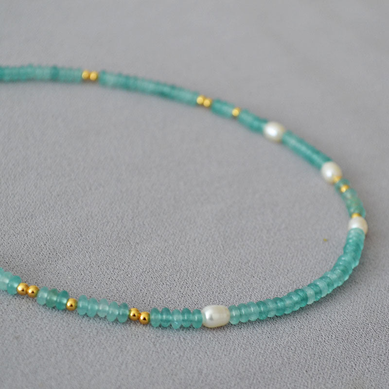 Brass Beaded Necklace