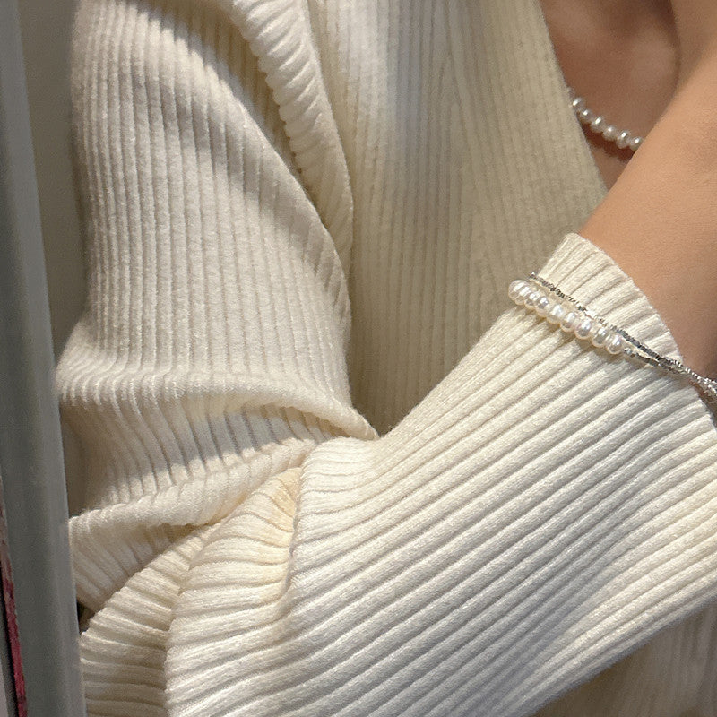 925 Sterling Silver Pearl Bracelet Bangle