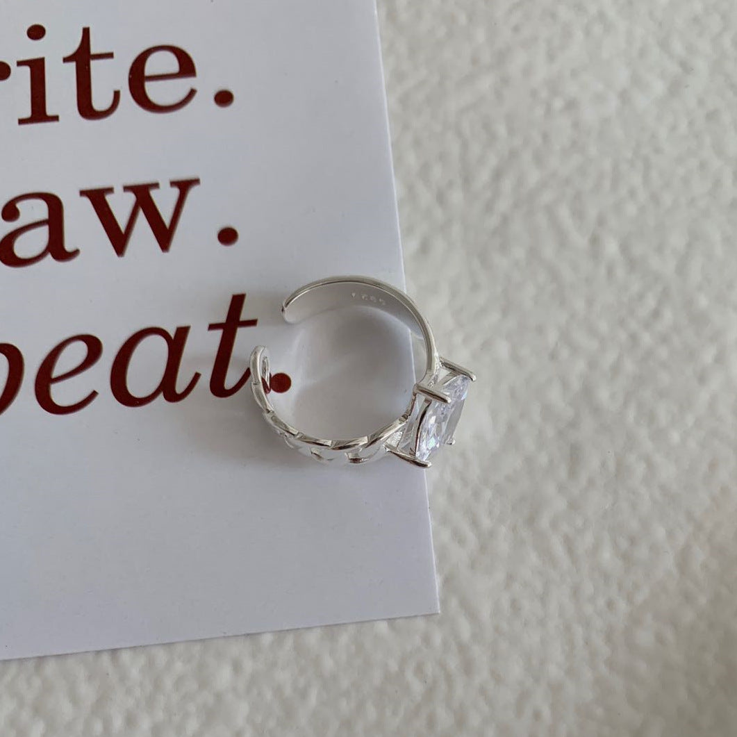 925 Sterling Silver Cubic Zircon Ring