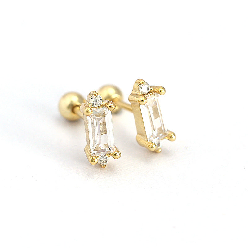 925 Sterling Silver CZ Earring Studs