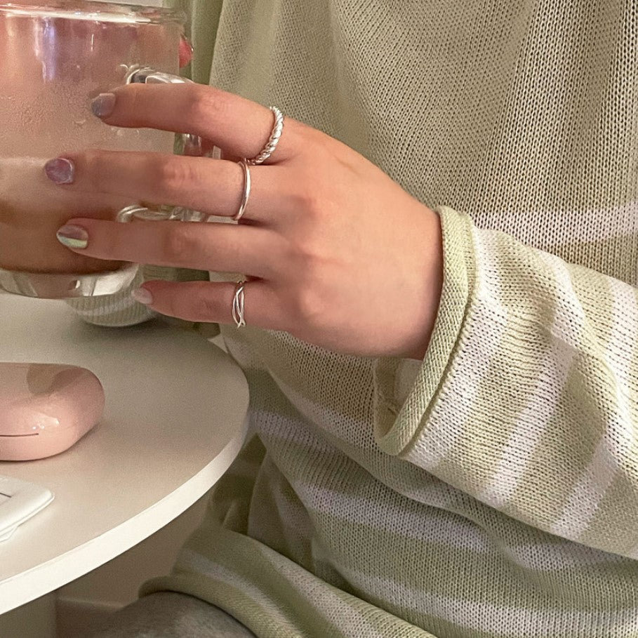 925 Sterling Silver Twisted Ring