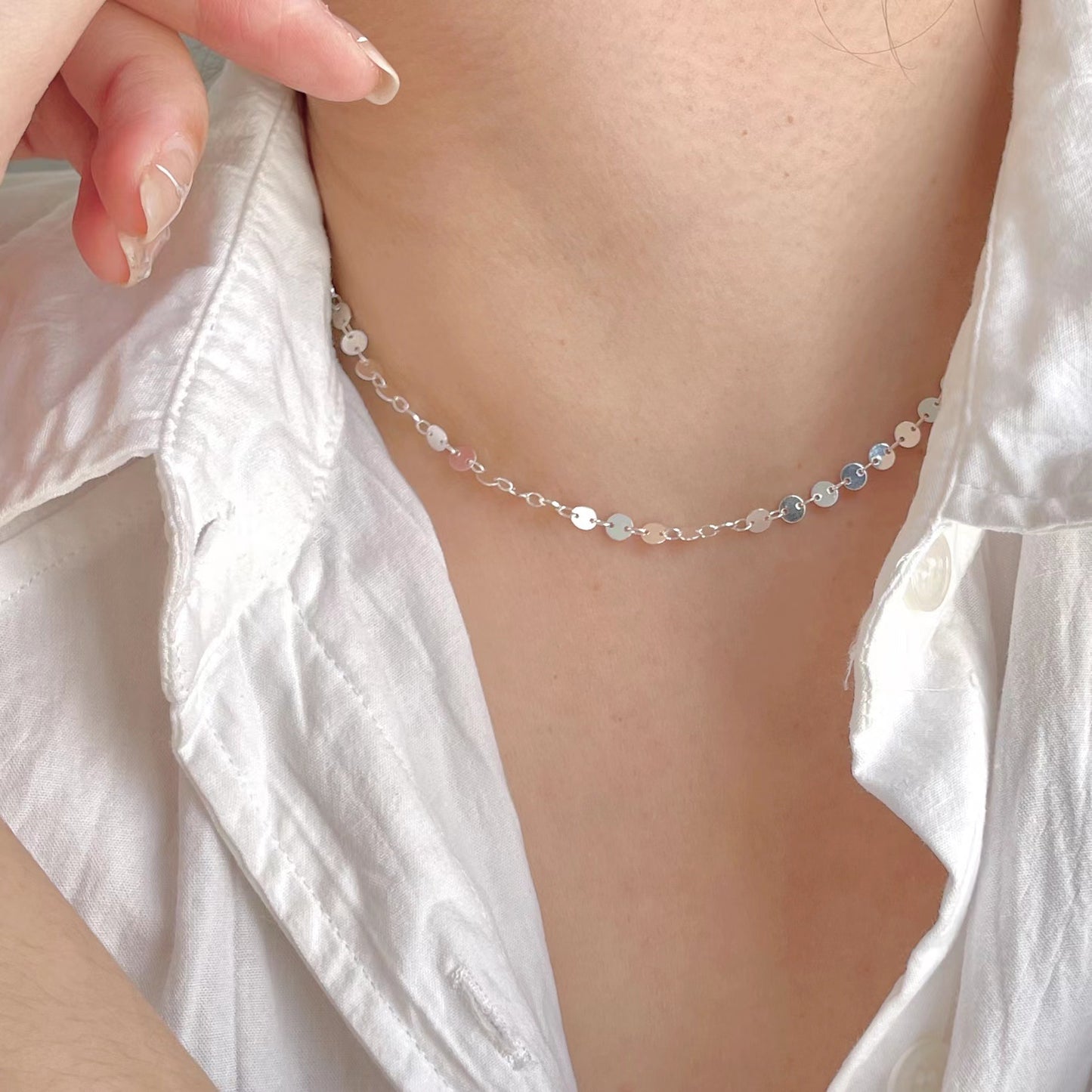 925 Sterling Silver Fashion Chain Necklace