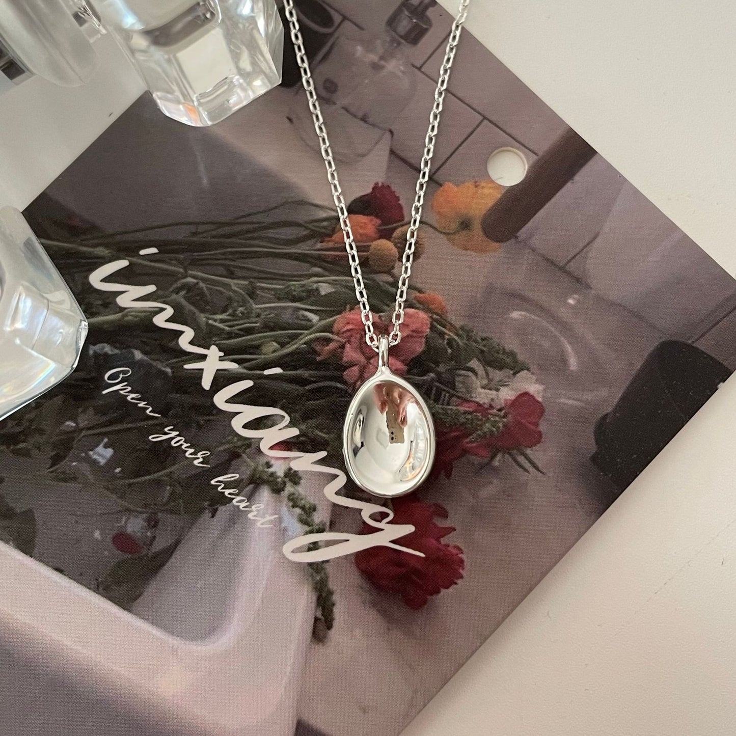 925 Sterling Silver Trendy Pendant Necklace