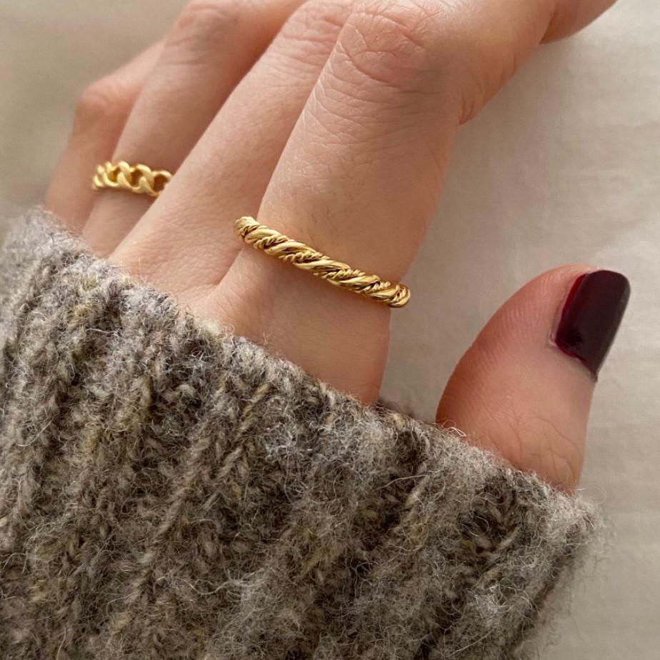 925 Sterling Silver Rope Ring