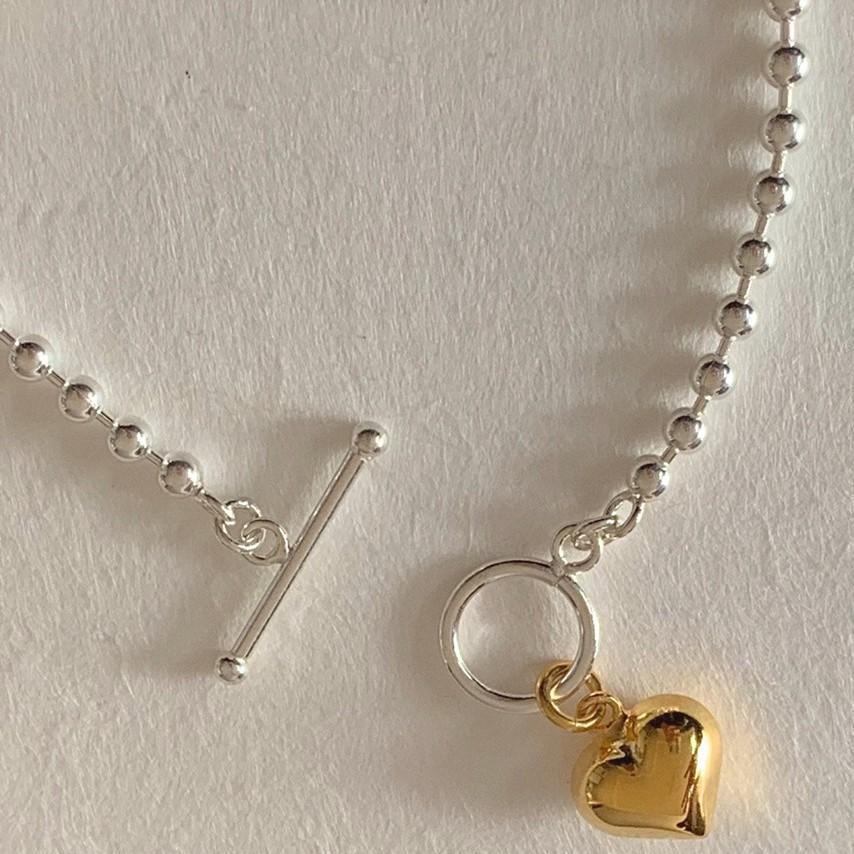 925 Sterling Silver OT Heart Pendant Necklace