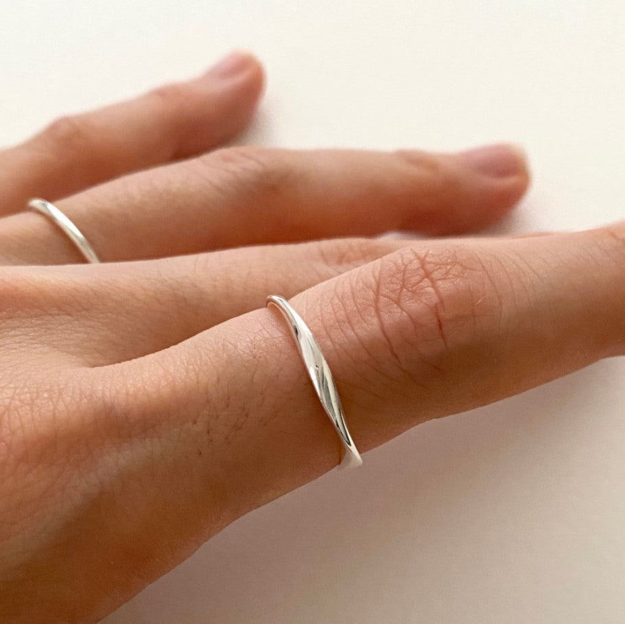 925 Sterling Silver Chic Slim Ring